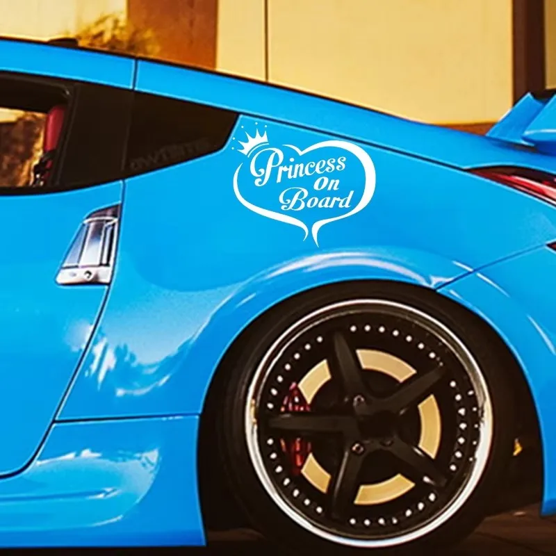 الأميرة على القارب الحب التصميم نافذة الوفير خوذة دراجة نارية ملصقات السيارات الفينيل الزخرفية #3