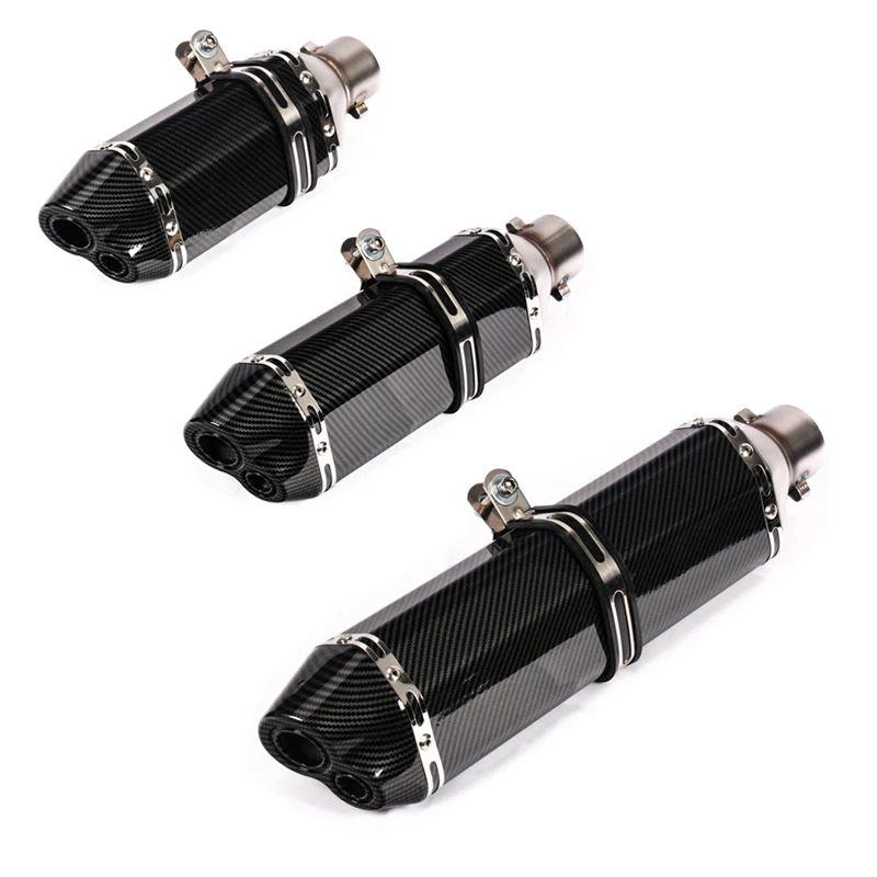 

Universal 51mm Motorcycle exhaust moto Exhaust Pipe Muffler for Z900 R3 ZX6R ZX10 MT07 Z400 Ninja 400 MT09 R6 Z650 Z750 Z800