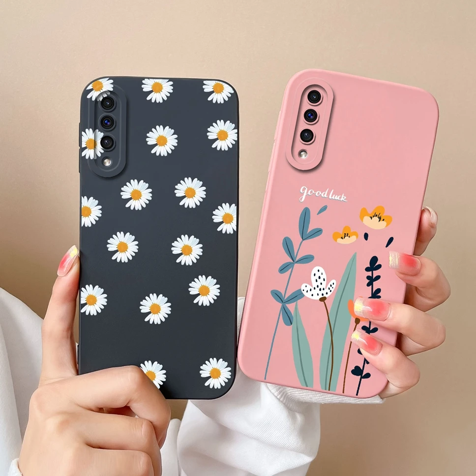 For Samsung Galaxy A50 A50S A30S Case Lovely Cartoon Dinosaur Smooth Liquid Silicone Cover For SamsungGalaxy A 50 50S 30S Fundas