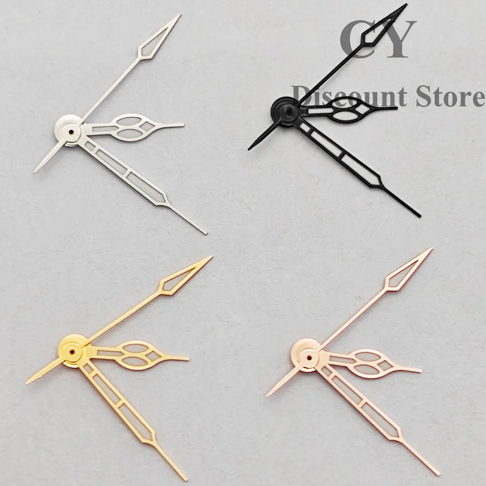 ساعة ريتشوس NH35 فضي/أسود/ذهبي/ذهبي وردي عقارب خضراء مضيئة تناسب حركة NH35 NH36