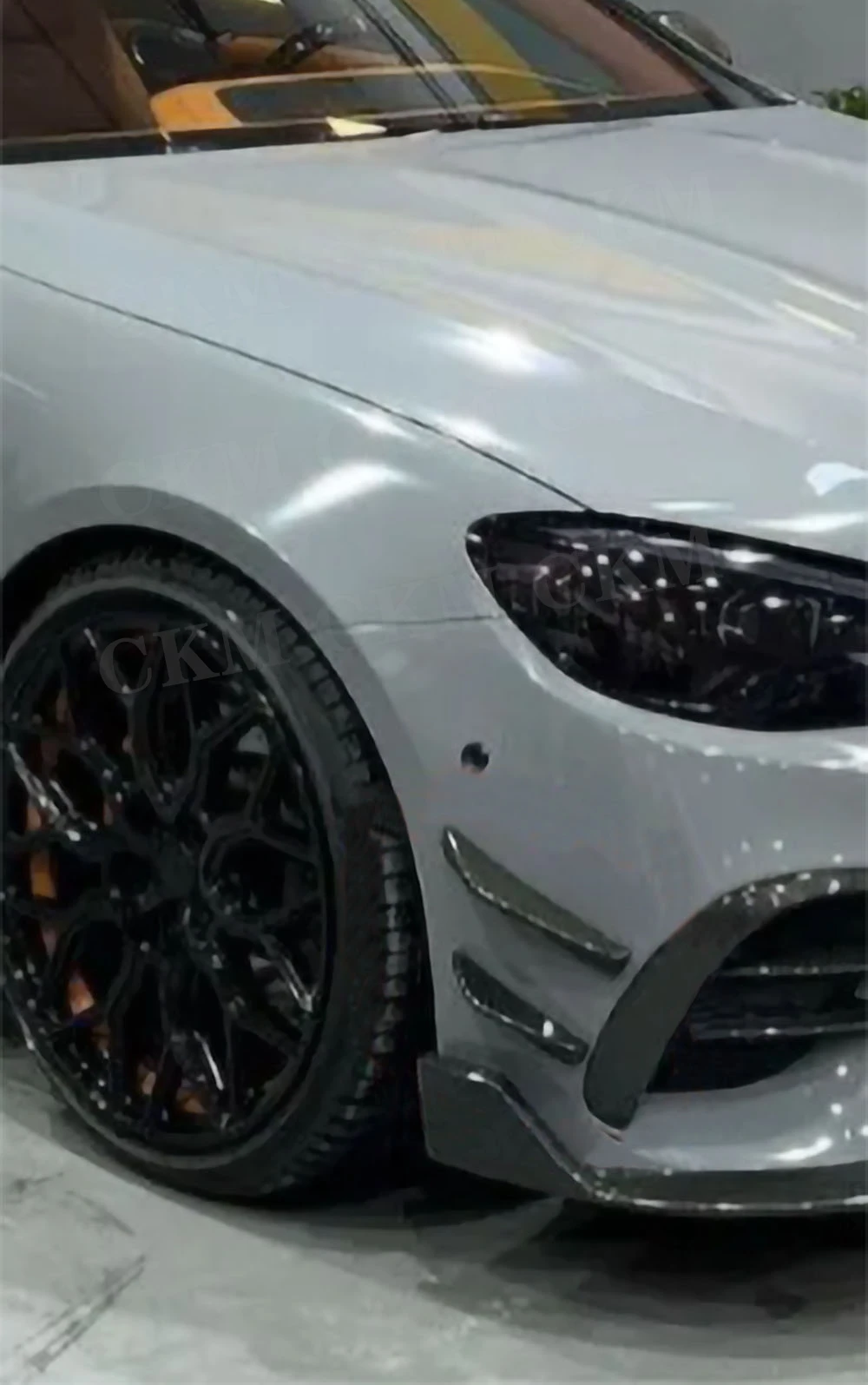 

CKMUUER Carbon for Benz E Class C238 E53 Coupe 2021-2023 Front Bumper Side Spoiler Splitter Fog Lamp Grille Trims