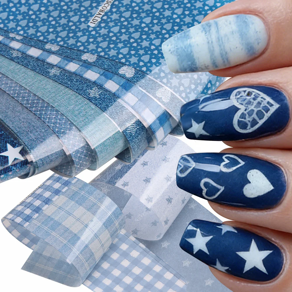 10 Rotoli di Adesivi per Unghi - Nail Art Denim recensione e prezzo