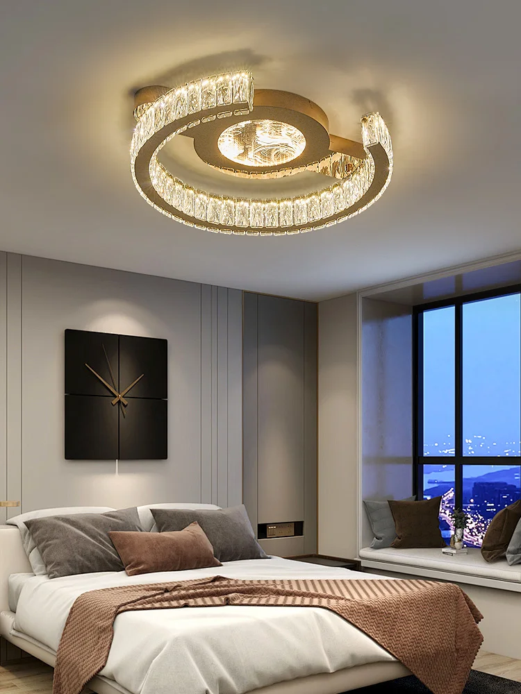 New Light Luxury Ceiling LED Light Home Decoration Living Room Bedroom Kitchen Dining Room Crystal Ceiling Light Fixtures