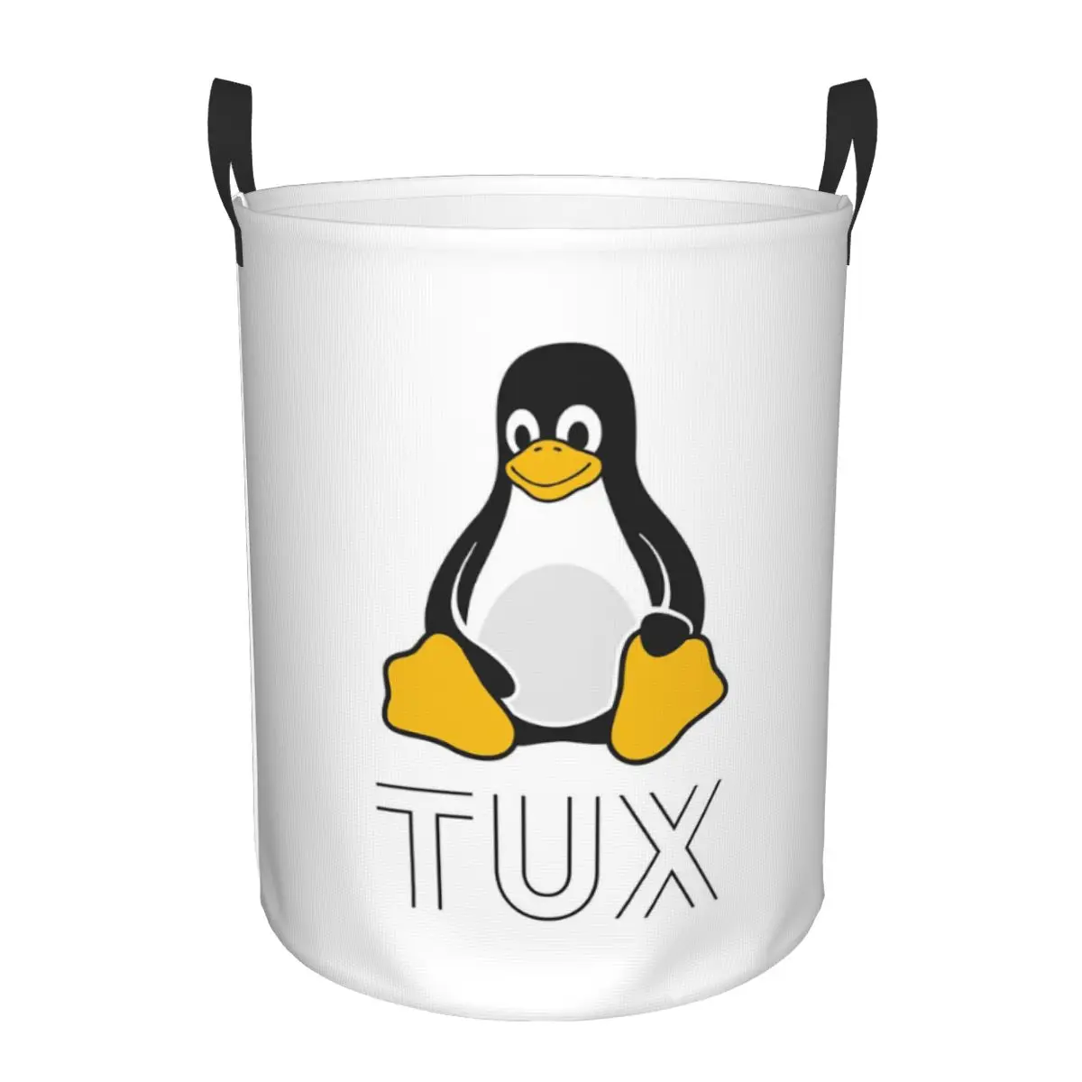 Tux Linux Dirty Laundry Baskets Folding Large Waterproof Clothes Sundries Basket For Home Children's
