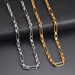 1 piece  Stainless Steel Handmade 5:1 Chunky Circle Chain Heavy Thick O Ring Chain for Men Women Jewelry Making Supplies