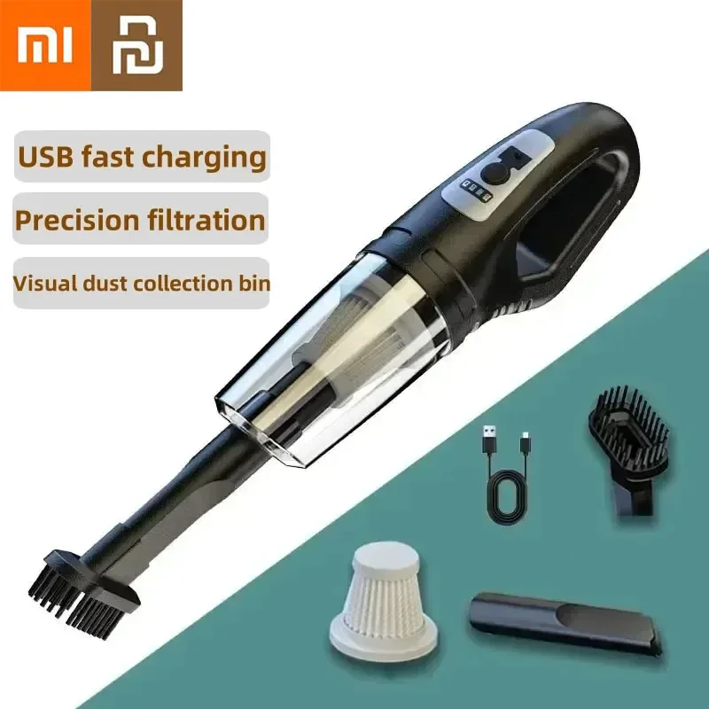 Xiaomi Youpin Wireless Car Vacuum Cleaner 120w Cordless Handheld Cleaning Robot Auto Vacuums Strong Suction Cleaner For Car Home