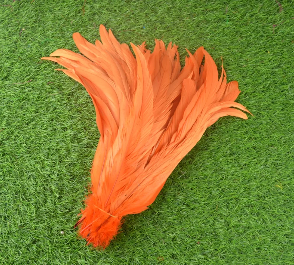 100 stks 30-40 cm Groothandel Haan Veren Bruiloft Ambachten DIY Natuurlijke Veer Handwerk Party Plumas Carnaval Hoofddeksels decoratie