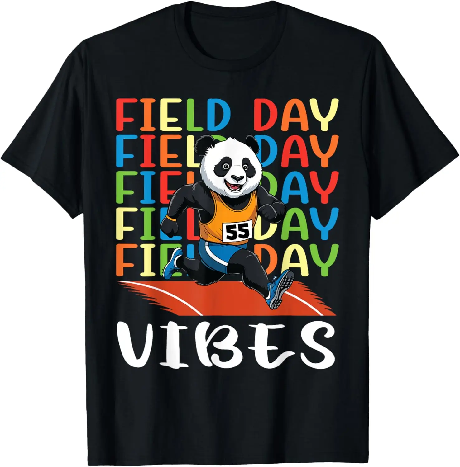 

Field Day Field Day Field Day Vibes Running Panda Athlete T-Shirt Anime Clothes Streetwear Mens T Shirts Graphic Camisas Oversiz