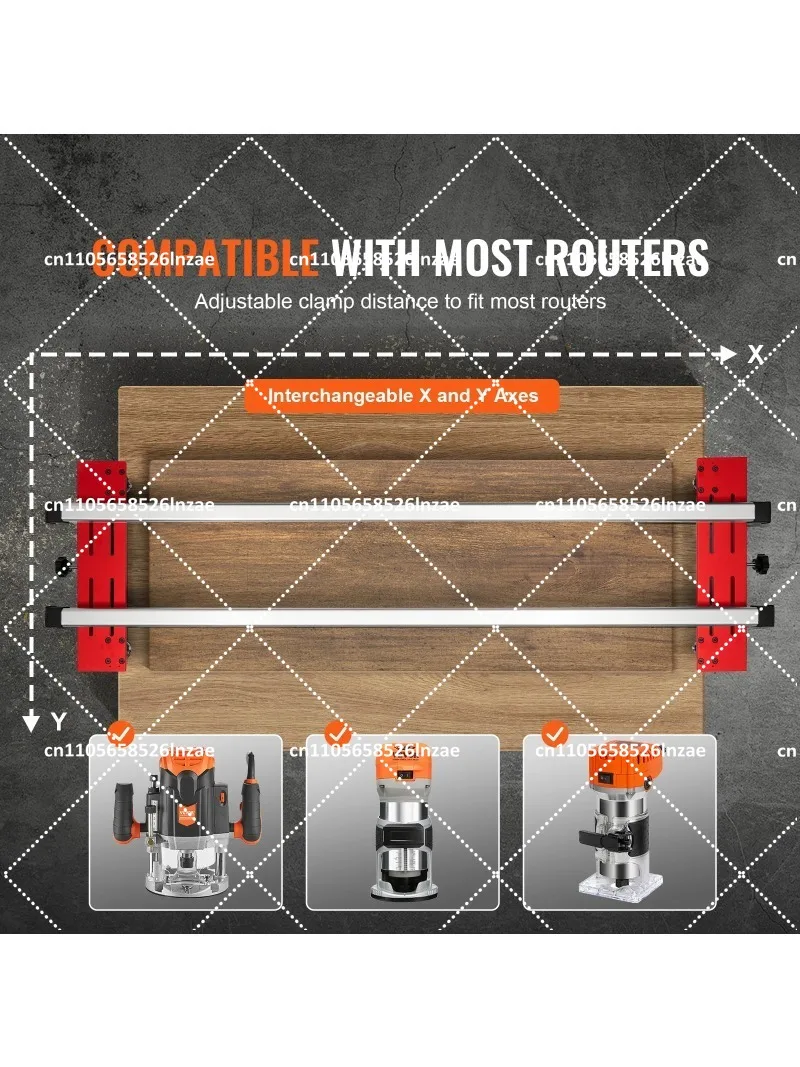 Router Sled 60 Inch Portable Adjustable Slab Flattening Jig for DIY Woodworking
