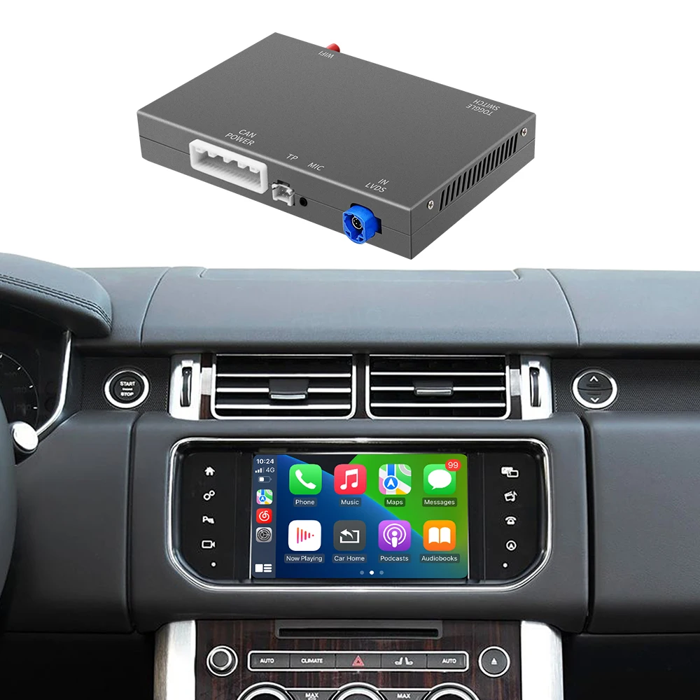 Draadloze Carplay Android Auto Decoder voor Land Rover Evoque Discovery Sport Range Rover Sport 2004-2019 Mirrorlink Navigatie BT - afbeelding 2