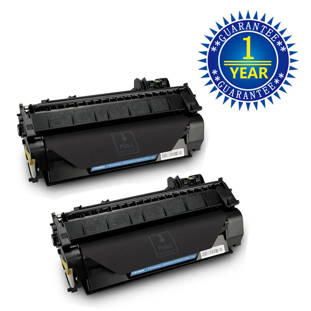 2PK para cartucho de tóner HP LaserJet P2035 P2035n P2055 P2055dn P2055x CE505A 05A