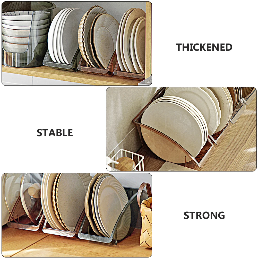 

2pcs Multi-Purpose Strong Pet Storage Shelves Kitchen Rack Stand For Pot Lids Holders Organizers Covers Household Storage Rack