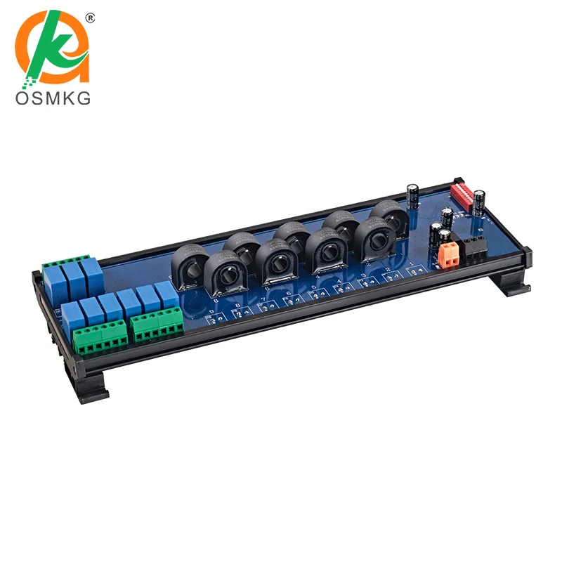Oshangming 9Channel AC Transformer Detection for AC Current Voltage Acquisition Module RS485 Modbus Rtu TCP