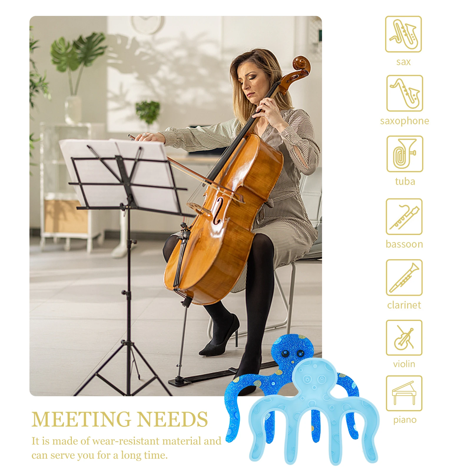 

Silicone Music Clip Mold Diy Craft Making Molds For Christmas Party Family Gathering Silicone Mold For Music Clip