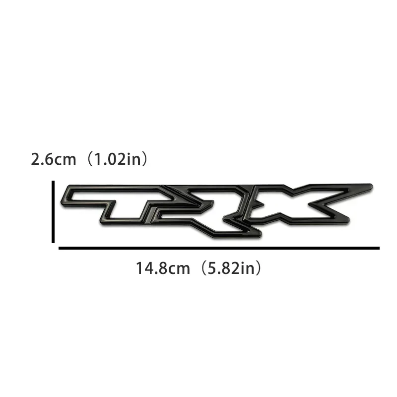 Alloy Car Emblem Rear Trunk Badge Body Sticker for Ford TRX Logo Fiesta Focus Mondeo Kuga Ranger Mustang Everest Decoration