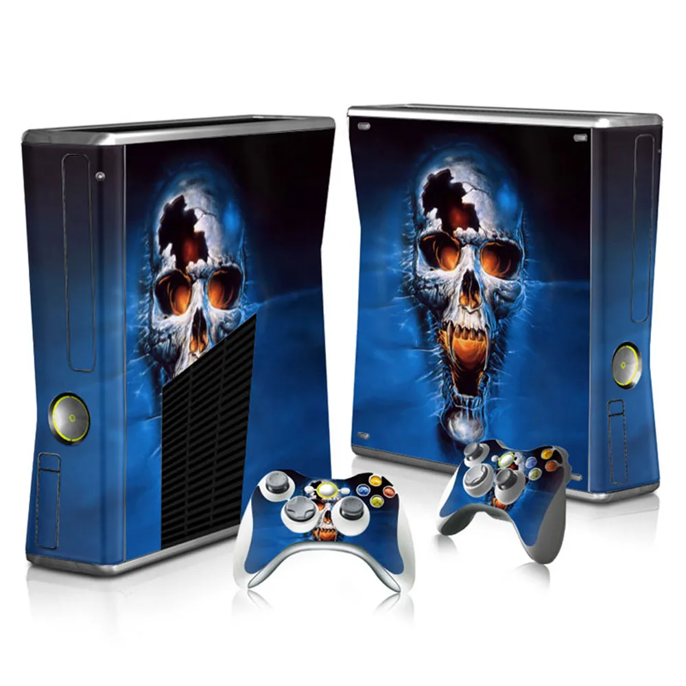 جلود واقية من الجلد من الفينيل لمايكروسوفت إكس بوكس ، ملصق نحيف ، وحدة تحكم والجلد وحدة التحكم ، جلد الجمجمة