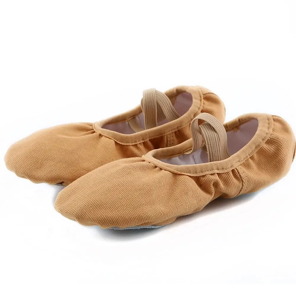 

Cute Soft Sole Canvas Soft Flats Yoga Leather Latin Dance Girls Ballet Shoes Flats Shoes Dance Shoes Girls Shoes