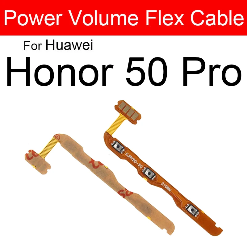 Volume Power Flex Cable For Huawei Honor 50 X20 50Pro For Honor 50SE X20SE Power Switch Side Keys Flex Ribbon Replacement Parts