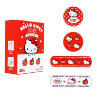 Hello Kitty Apple Season Bandages 30pcs Waterproof Breathable Cute Cartoon Shaped Adhesive Plasters for Kids Adults