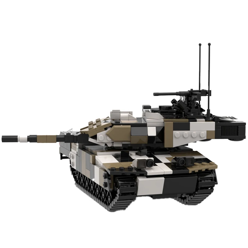 WW2 Military Vehicle Series 2A6 PSO V2 Tank MOC-128954 Building Block Collection Experts DIY Model Puzzle Brick Toys Xmas Gift