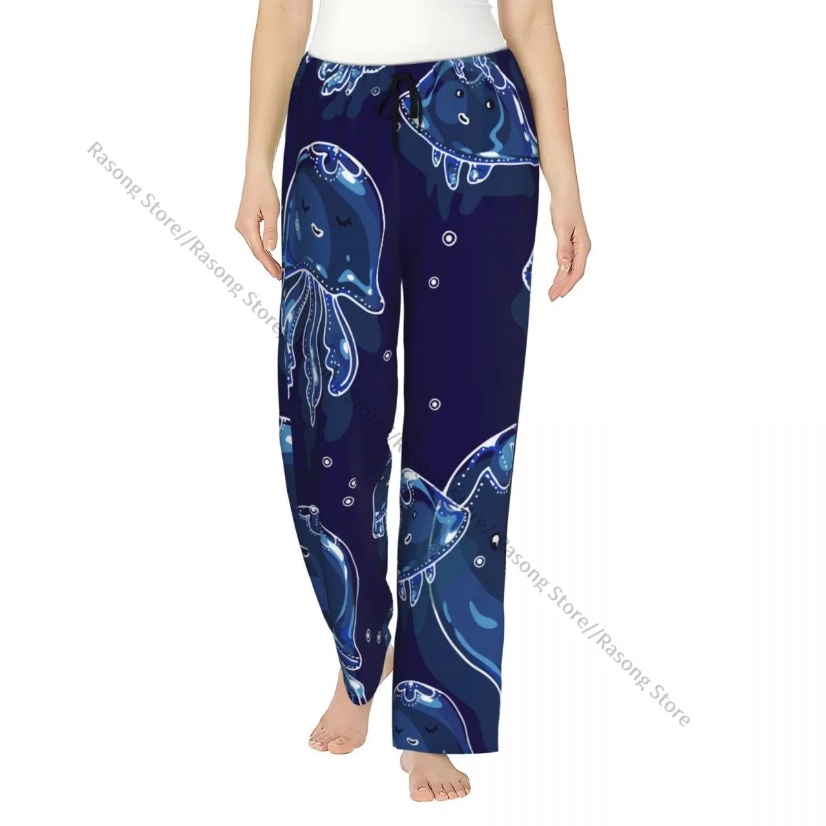 

Теплые женские пижамные штаны с забавной медузой в глубоководной подошве, мягкая домашняя одежда