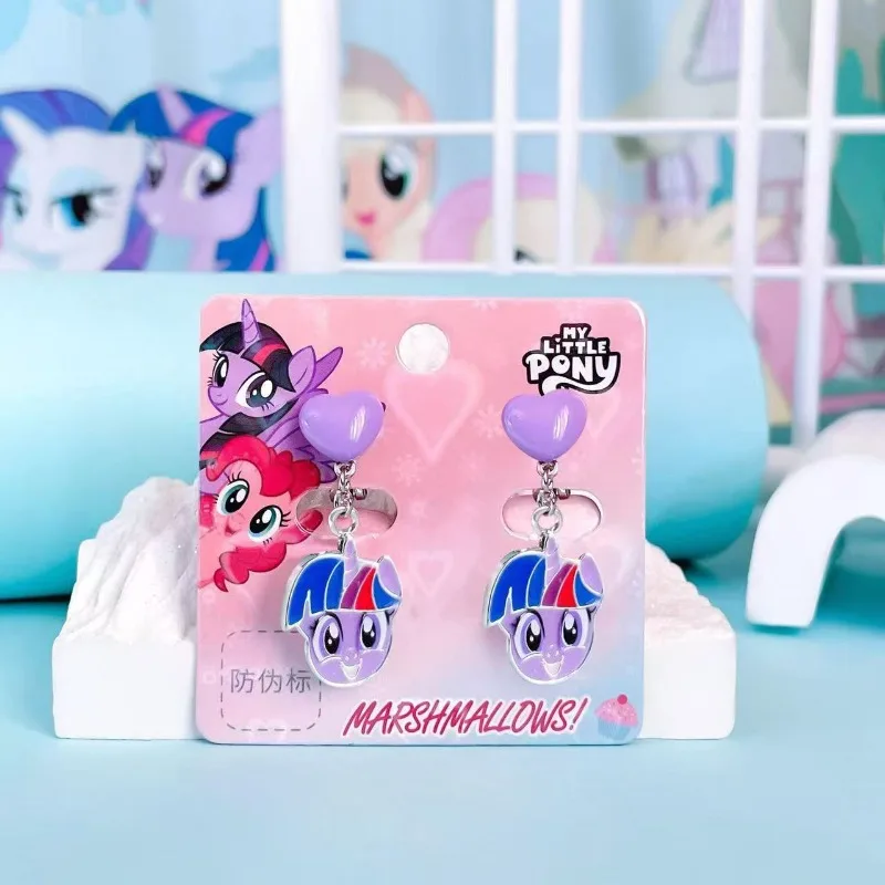 

Серьги-клипсы в стиле «Мой маленький пони» для девочек, серьги-лошади без пирсинга