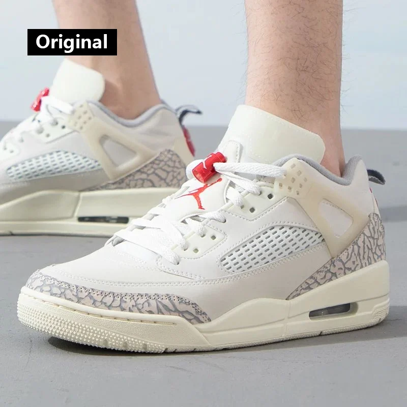 Zapatillas NIKE JORDAN SPIZIKE LOW para hombre, zapatillas de baloncesto cómodas y acolchadas transpirables a la moda retro, FQ1759-100