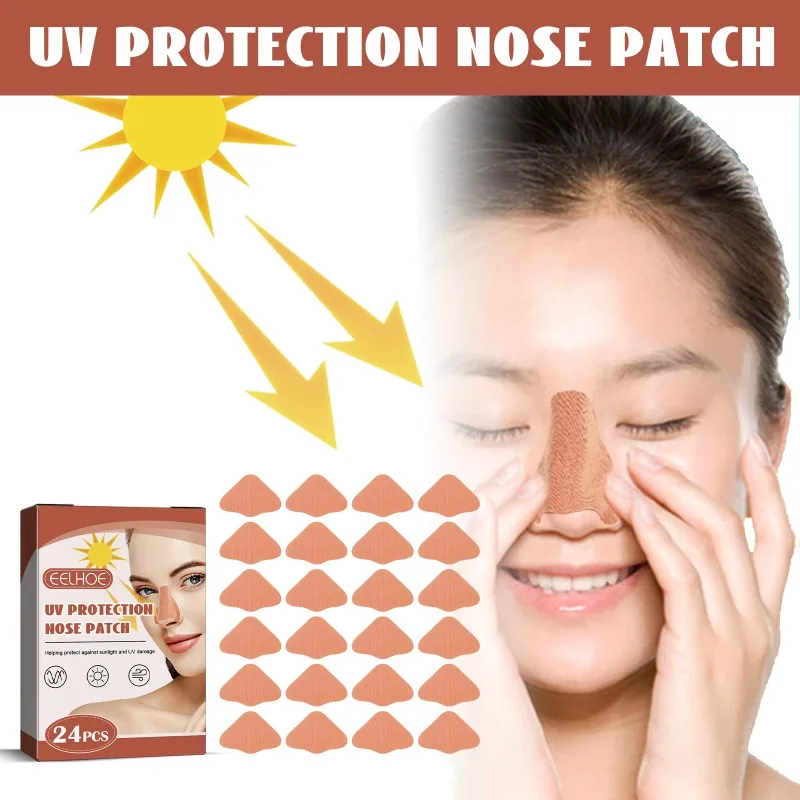 Parche de protección solar para la nariz, ligero, cómodo, transpirable, resistente a los rayos UV, protector solar Facial refrescante