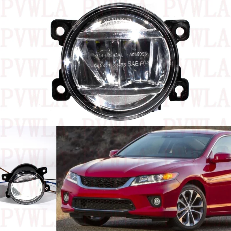 

Left Side Front Bumper Fog Lights Lamp With LED Bulbs 33900-TEY-Y01 For Honda Accord Coupe 2013 2014 2015