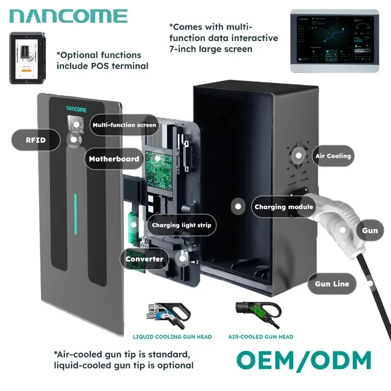 High Quality Gbt Ccs Chademo Dc Fast Ev Charger 30kw 40kw Rapid Ev Electric Car Charger With APP