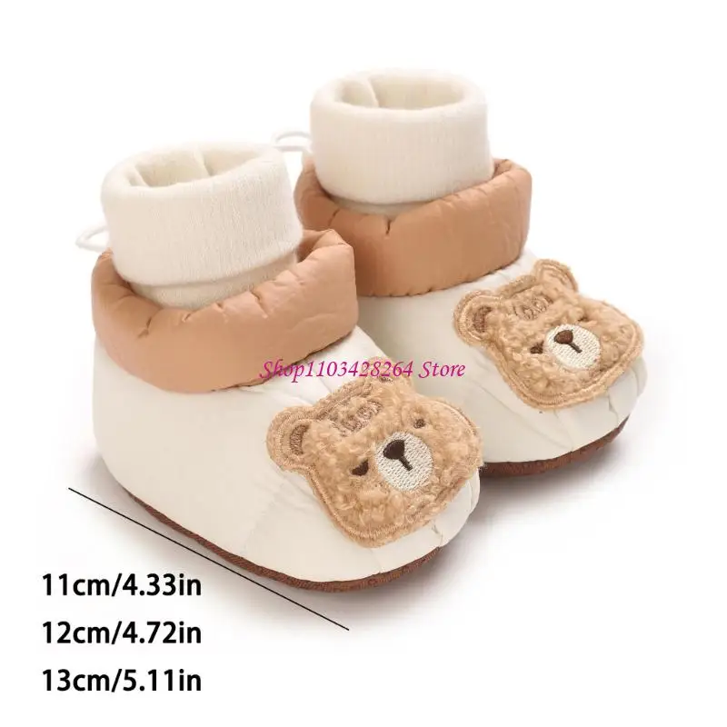 جوارب قطنية سهلة الارتداء للطفل مع قاعدة سميكة مضادة للانزلاق، أحذية مشي ناعمة ومريحة