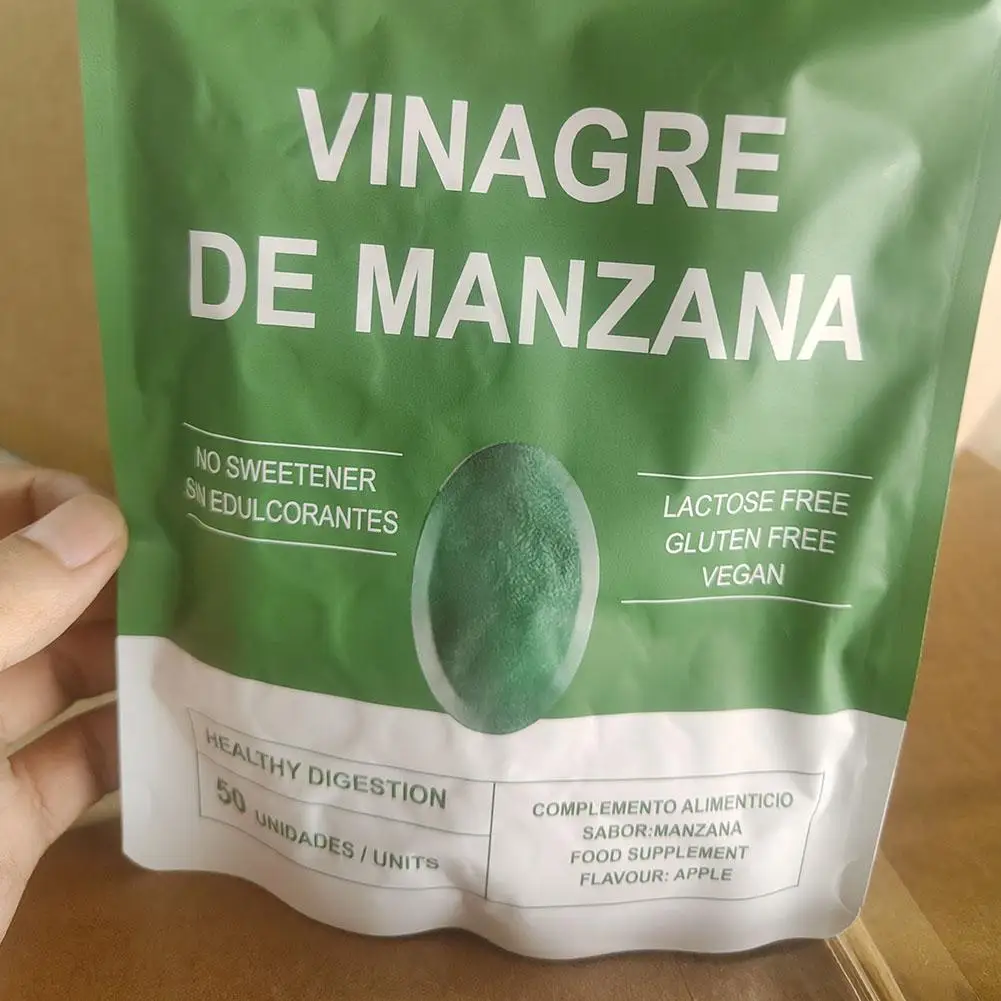 50pcs/bag Apple Gummy Supplement Vitamin Care Immune And Digestive System Health For Adults&Kids