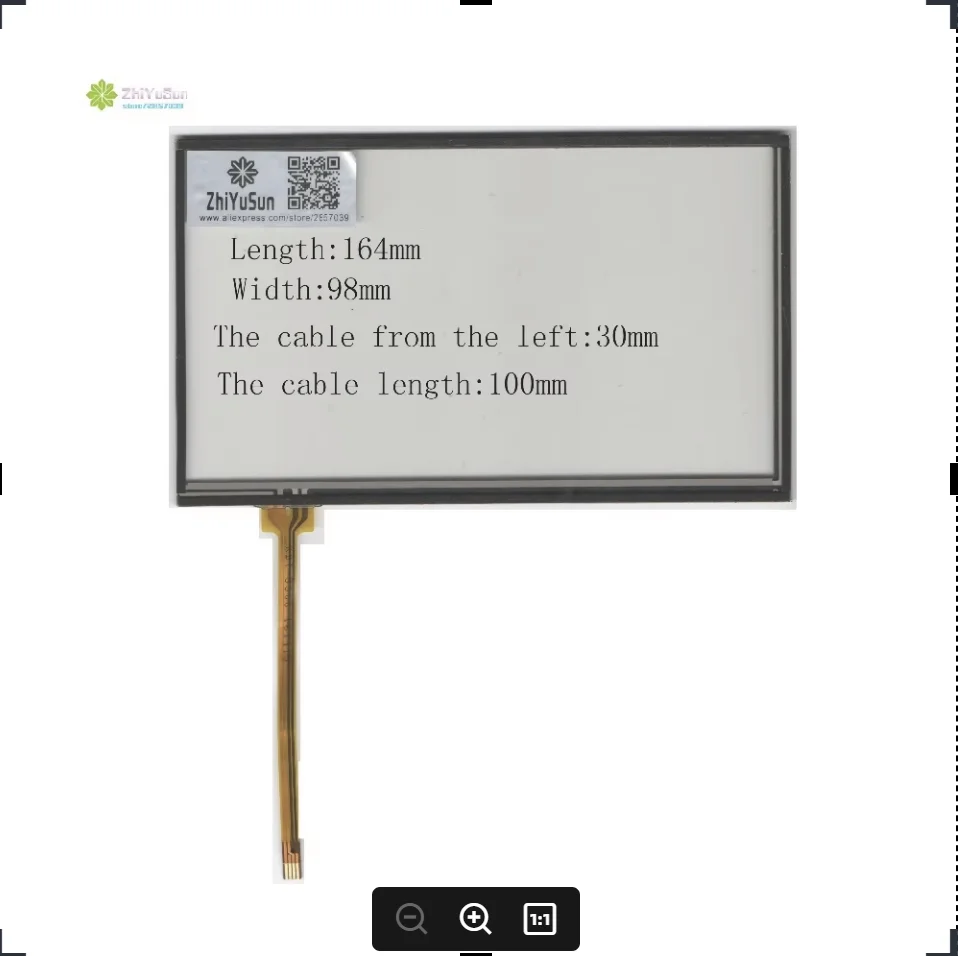 NEW KDT-5300 164mm*98mm  7inch 4 line For CarDVD touch screen panel 164*98  this is compatible the cable On the ground