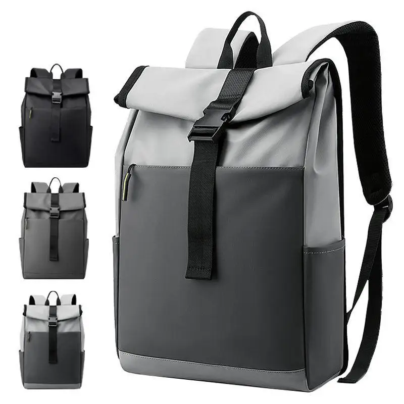 Fashionable Men's Backpack High-end Sense Large-capacity Casual Women's Trendy Backpack Waterproof Computer Bag Travel Schoolbag