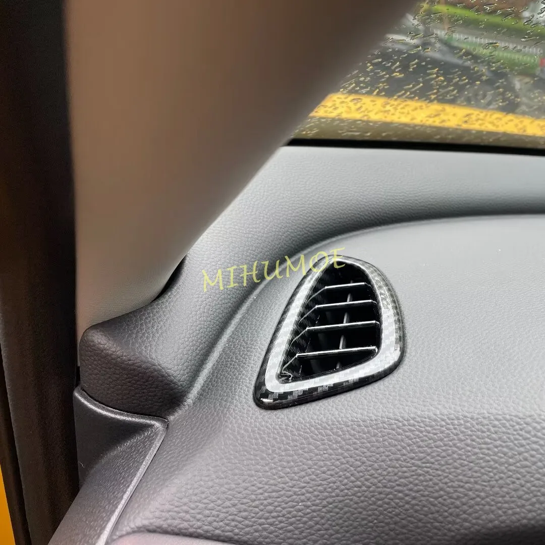 

For Honda ZR-V ZRV 2023 2024 2025 Carbon Fiber Interior Dashboard Air Vent Cover Trims Stylish