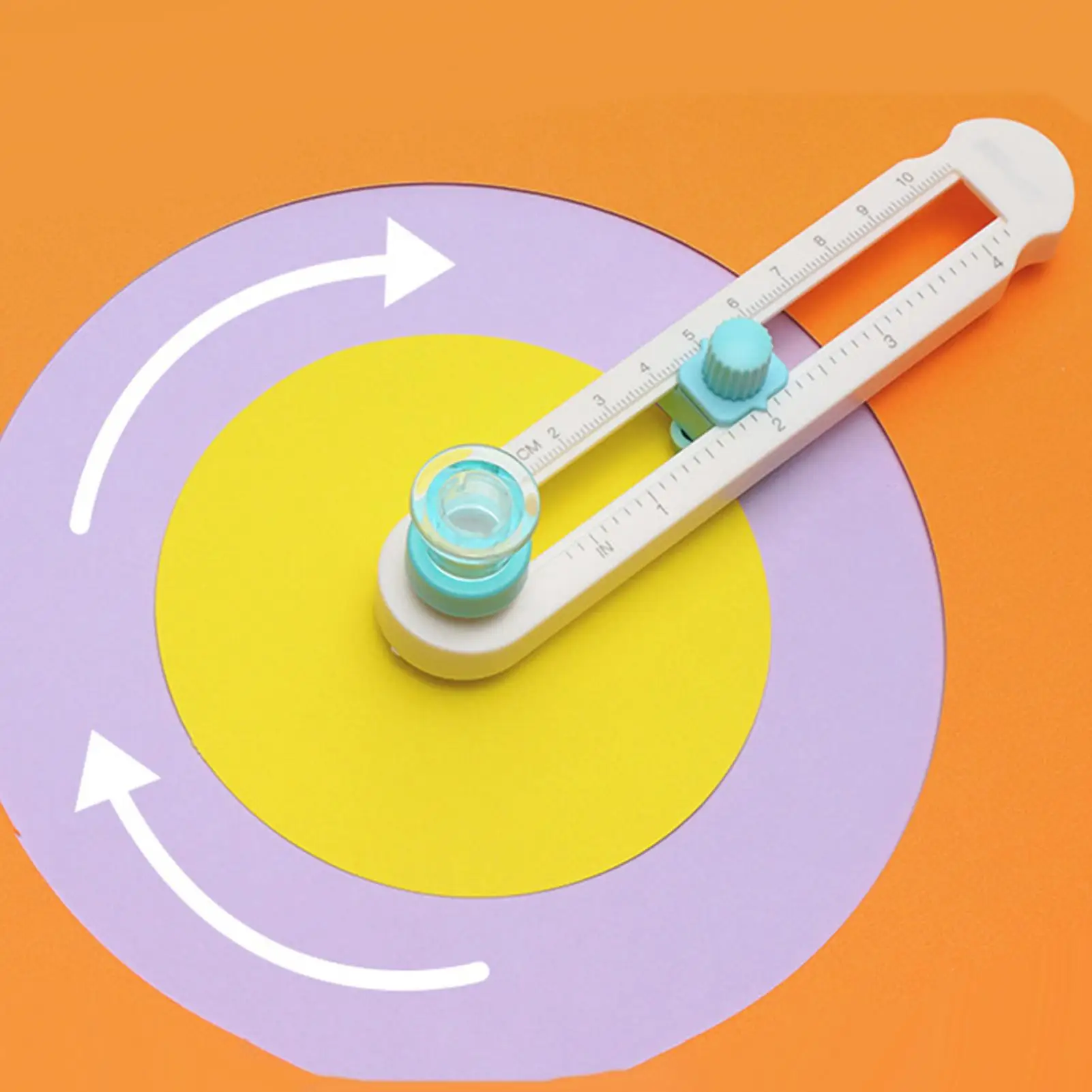 2-20cm Circle Cutter Compass Circle Cutter Scrapbooking Paper Tool With Clear Scale DIY Handmade Crafts Home Study Offices Tool