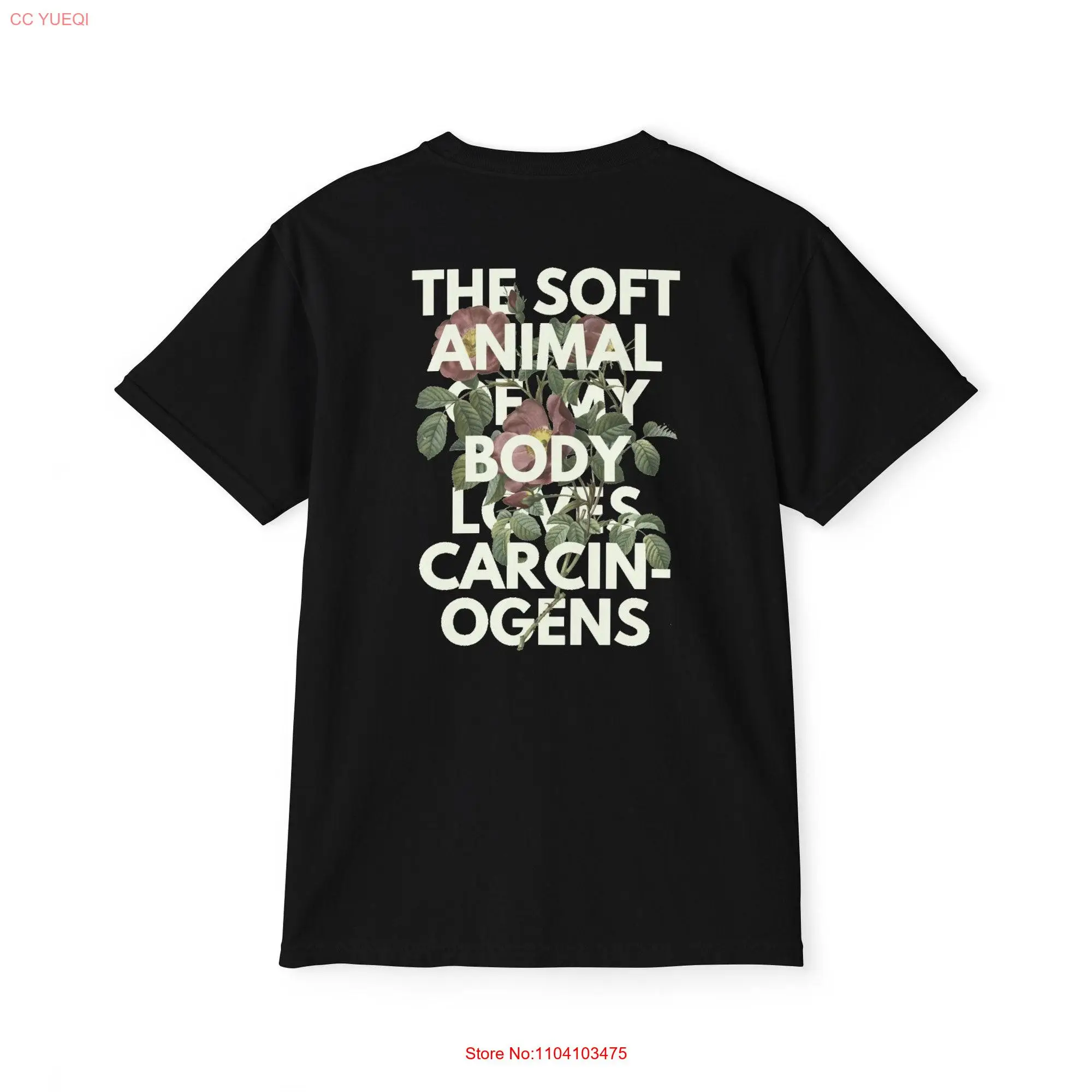 The Soft Animal Of My Body Loves Carcinogens Mary Oliver's Wild Geese Comfort Colors Pocket T shirt long or short sleeves