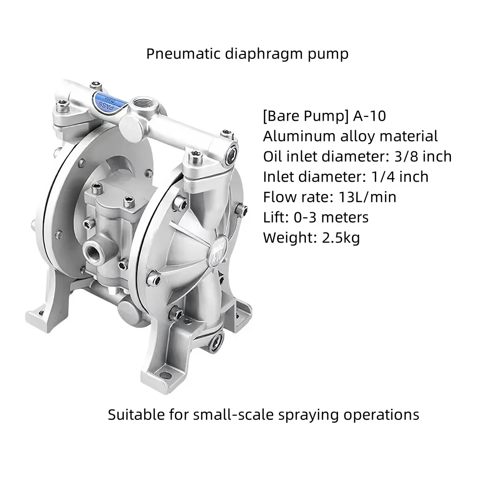 A-10 Pneumatic Diaphragm Pump, High Pressure Paint Spray, Paint Boosting, Ink, High Power