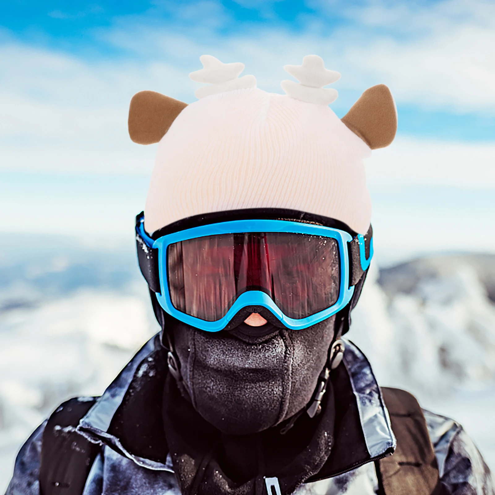 

Cartoon Ski Covers Soft Decorative Snowboard Helmets Practical Washable Cover For Riding Lightweight Portable Snow Sports