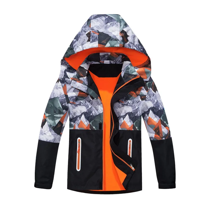 New Spring Autumn Child Kid Baby Boys Girls Windproof Waterproof Jackets Outwear Toddler Sporty Camouflage Coats Double-deck