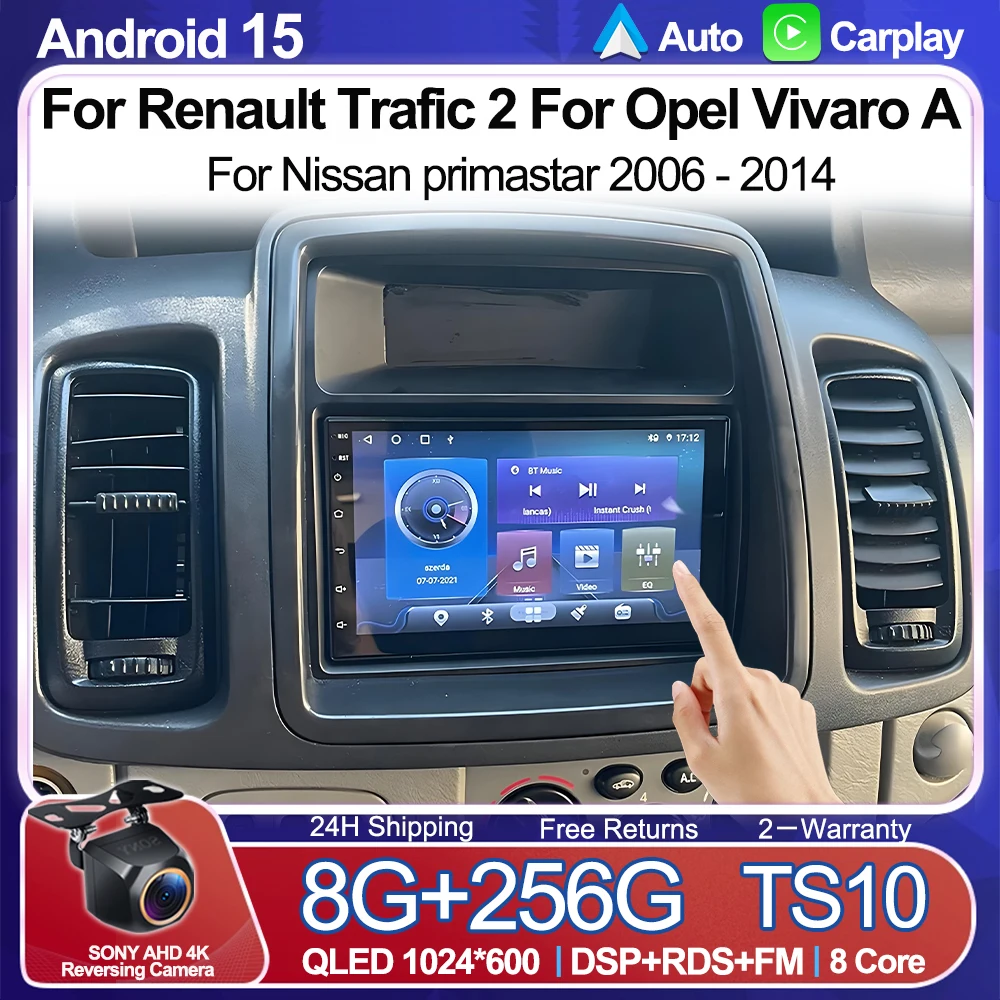 

Android 16 For Renault Trafic 2 For Opel Vivaro A For Nissan primastar 2006 - 2014 Car Radio Multimedia Video Player Navigation