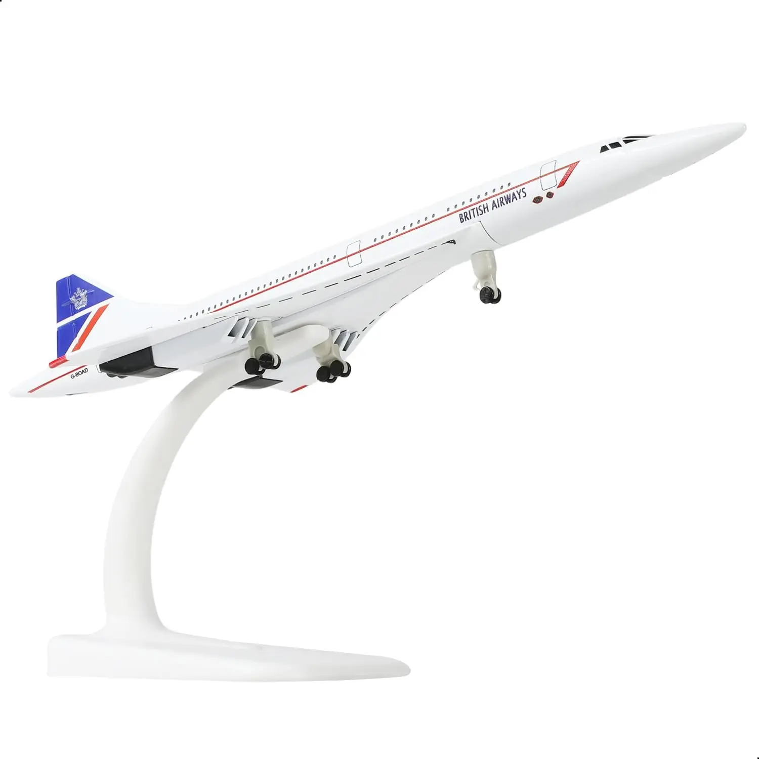 

20cm Singapore Concorde Airplane Model Toy Kit 1/300 Scale Diecast Metal Airplane Model with Stand for Collections and Displays