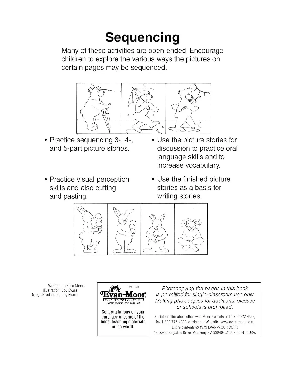 تسلسل Evan-Moor: أنشطة القطع واللصق، مصنف الصف K-1، العمر 4 5 6 7، الكتاب الإنجليزي 9781557990136 #2