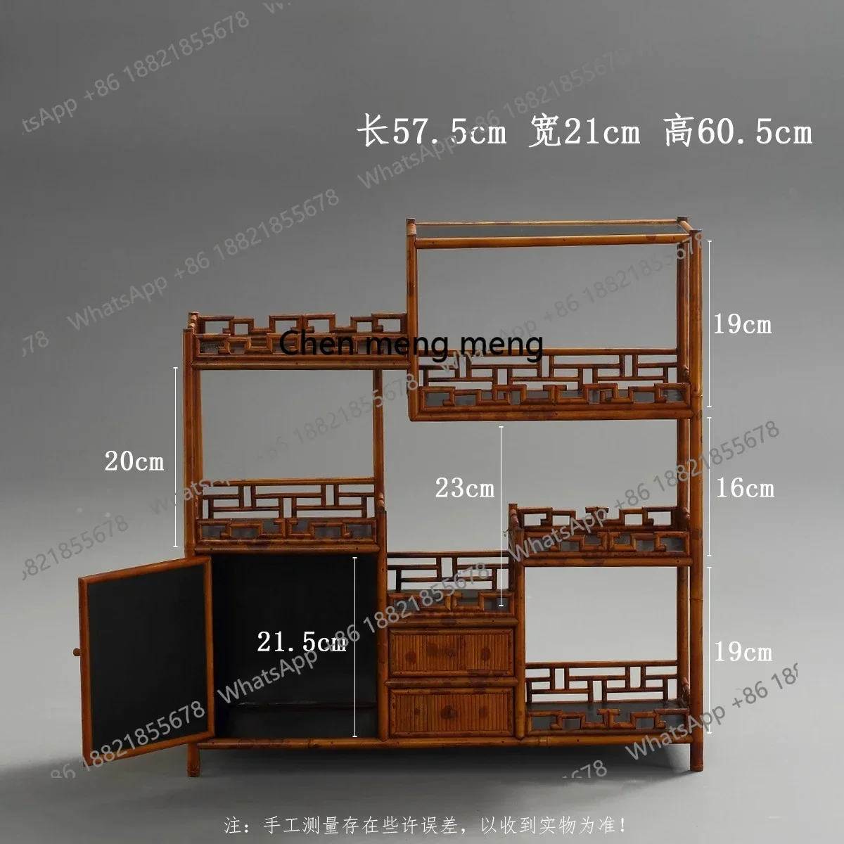 Boutique retro tea cabinet, drawer storage display rack, tea set storage cabinetJJ