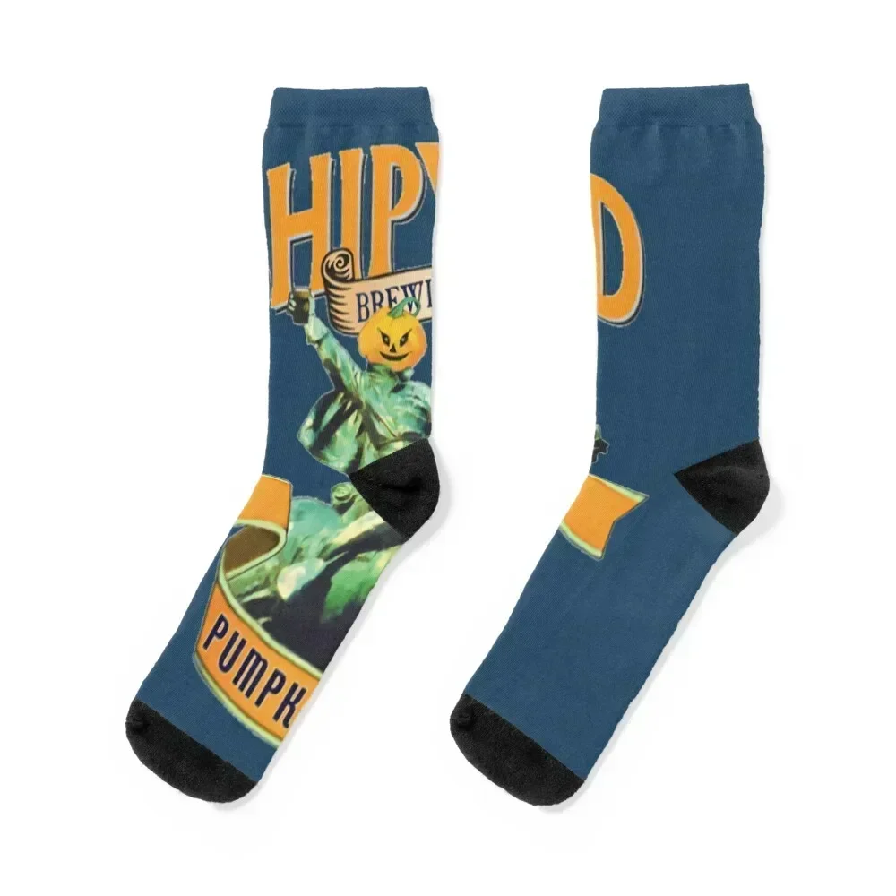 

Shipyard Brewing Pumpkinhead Socks men cotton high quality anime luxe essential Male Socks Women's