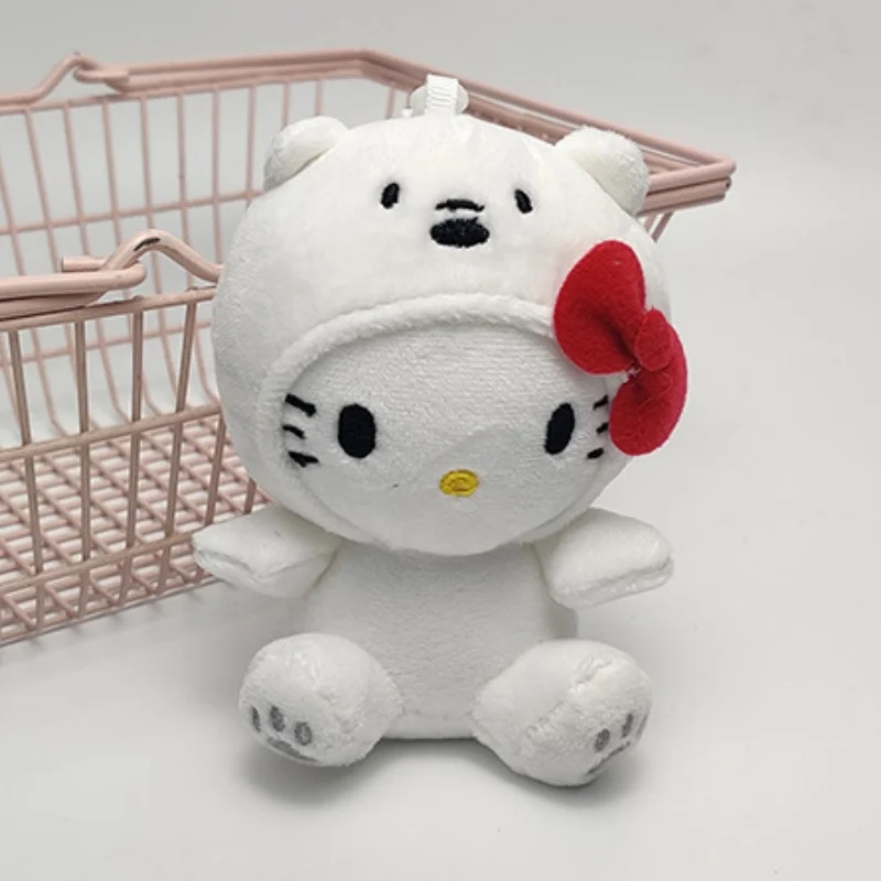 Sanrios-kawaiiアニメーションのhellokittsは、パンダのぬいぐるみ人形、漫画のバッグペンダント、部屋の装飾のおもちゃ、子供のギフトに変換します