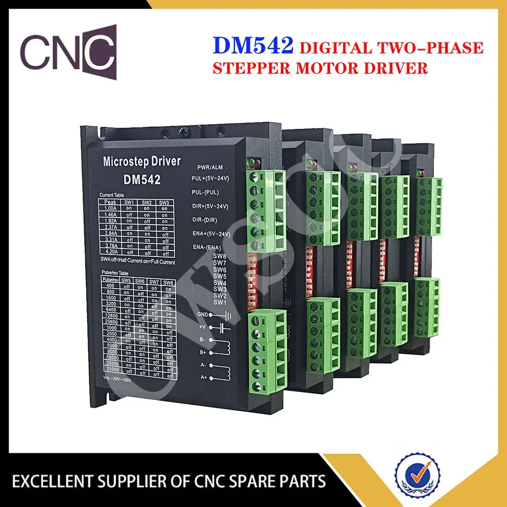 

5PCS DM542 Digital Stepper motor driver 2 phase 4.2A for 57 86 stepper motor NEMA23 NEMA34 Stepper Motor Controller