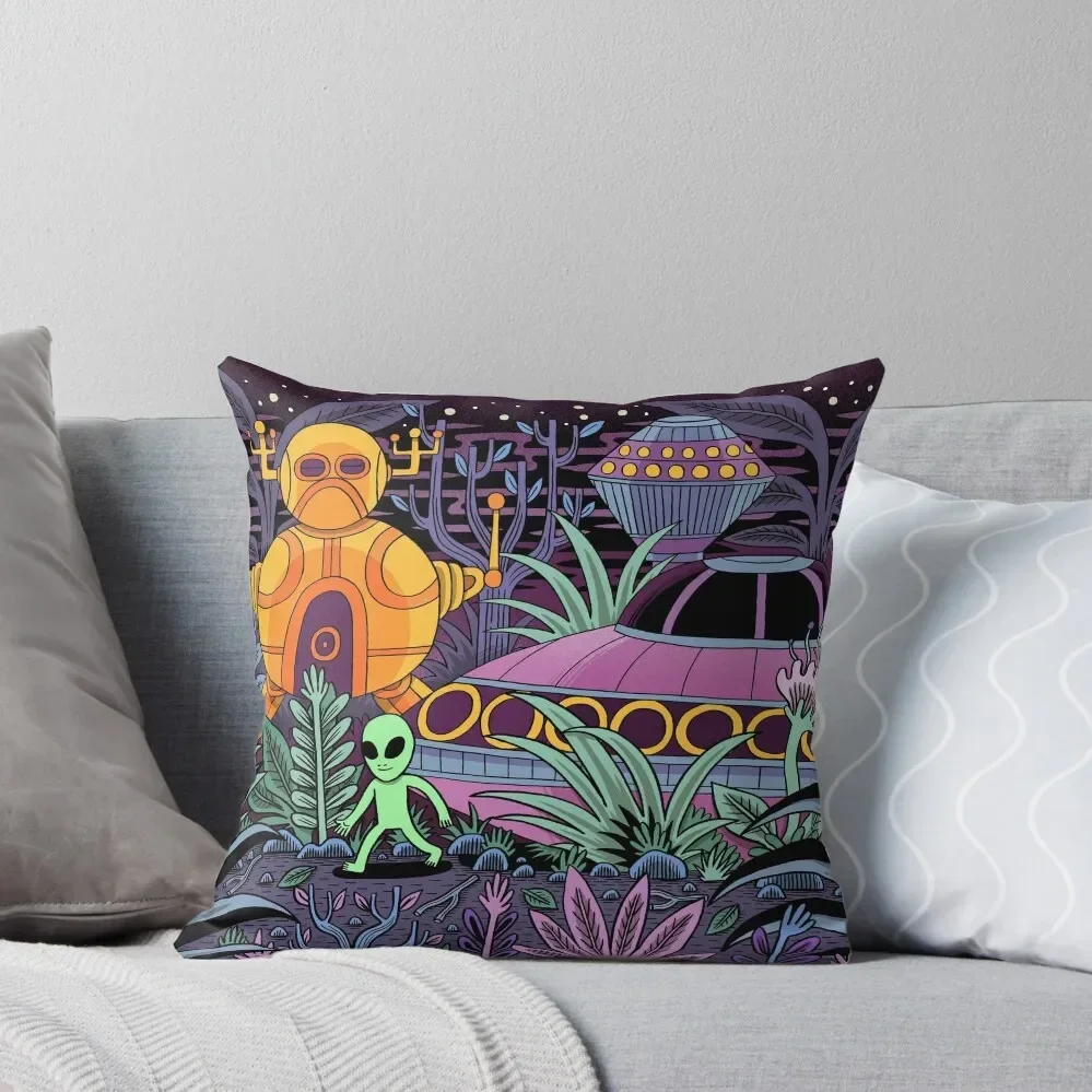 UFO Landing Throw Pillow Decorative Cushions For Luxury Sofa Pillowcases Bed Cushions Pillow