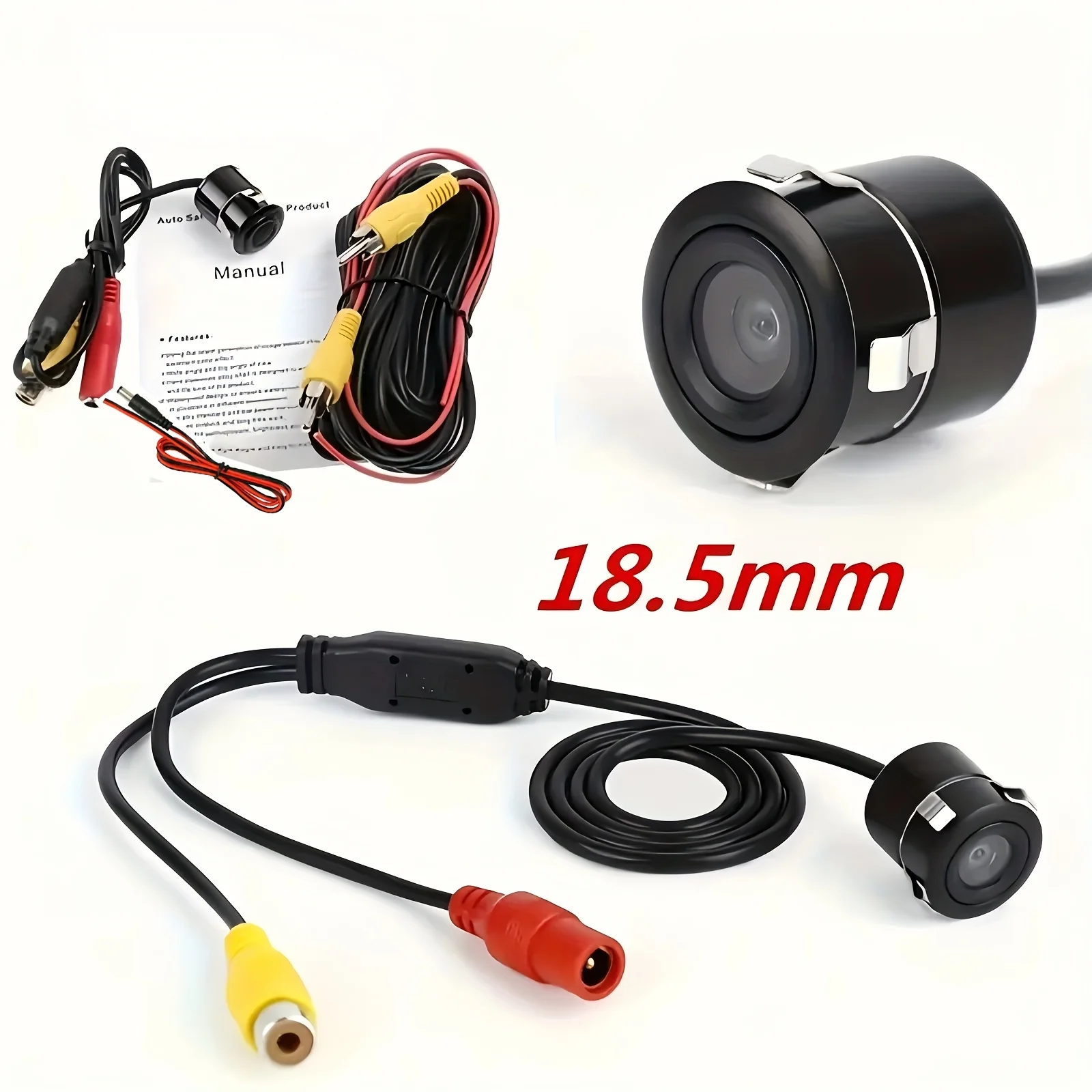 قطعة واحدة من كاميرا احتياطية للرؤية الخلفية عالية الدقة للسيارات - رؤية ليلية، رؤية نهارية وليلية، مساعدة ركن السيارة الخلفية | كاميرا قابلة للتعديل #3