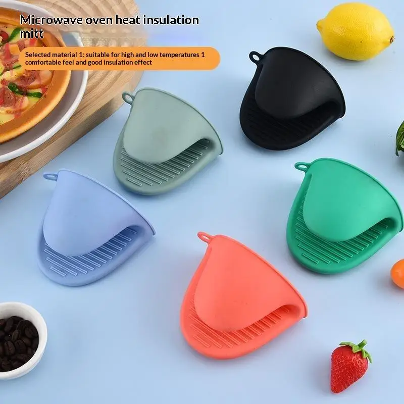 Silicone Anti-heat Gloves For Microwave Ovens Heat-resistant Gloves For Baking Ovens Thickened And Heat-resistant